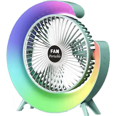 Original Mini Portable Desktop Fan Adjustable Rechargeable Colorful Fan